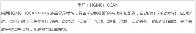 HGM6110CAN控制器功能